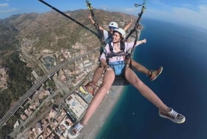 Taormina: voo duplo de parapente com fotos e vídeo
