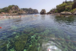 Rundvisning i Giardini Naxos/Taormina, Isola Bella, Grotta Azzurra