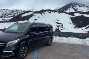 Privata turer i minibuss Monte Etna och Taormina från Siracusa