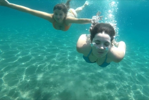 Trapani: passeio de barco híbrido por Favignana e Levanzo com aperitivo