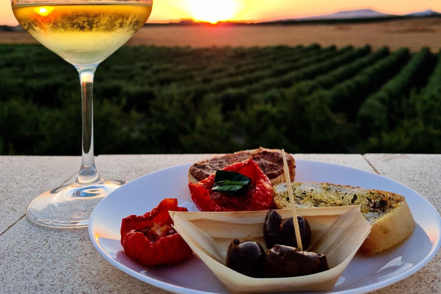 Wine tasting under the Stars in the vineyards of Agrigento