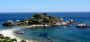 beach at Isola Bella by L. Strano