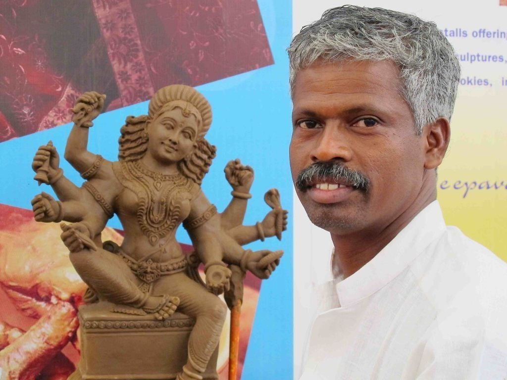 Indian clay artist
