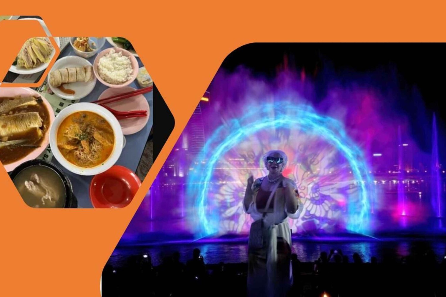 Chinatown Food Tour, River Cruise & 2 top-visit Light Shows