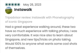 Instawalks med ikoniske fotograferingstjenester i Singapore