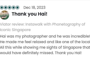 Instawalks med ikoniske fotograferingstjenester i Singapore