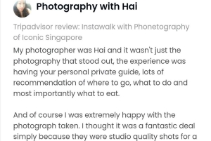 Instawalks med ikoniske fotograferingstjenester i Singapore