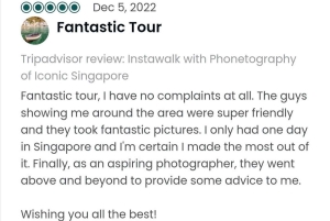 Instawalks med ikoniske fotograferingstjenester i Singapore
