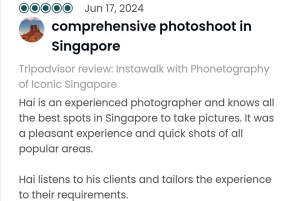 Instawalks med ikoniske fotograferingstjenester i Singapore