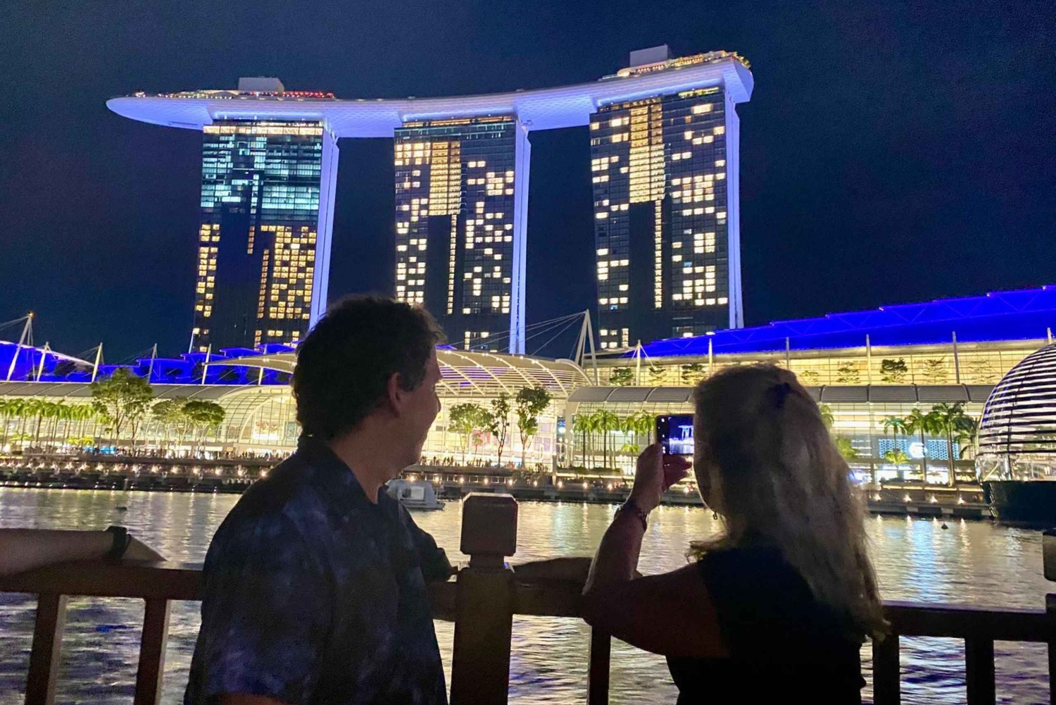 Tour turístico privado Marina Bay Sands+Crucero por el río(Max6)