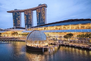 Tour nocturno con firma: Paseo por el puerto deportivo con degustación de comida