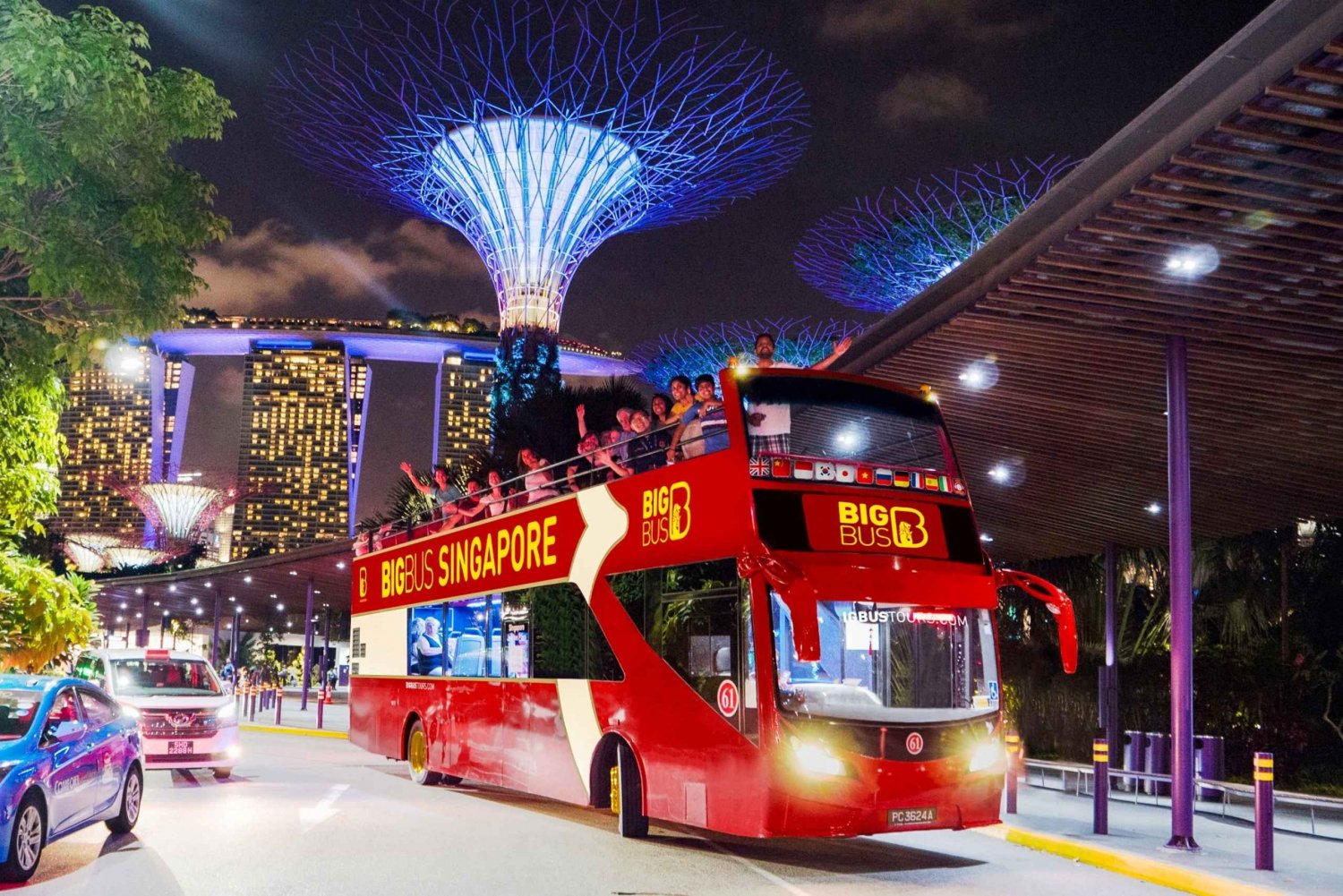 Singapore: Big Bus Night Tour with Live Guide