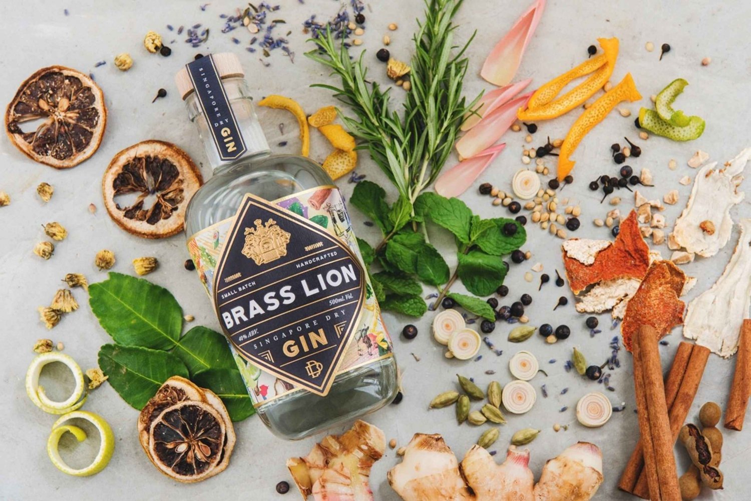 Singapore: Brass Lion Guided Gin Tasting Experience Ticket