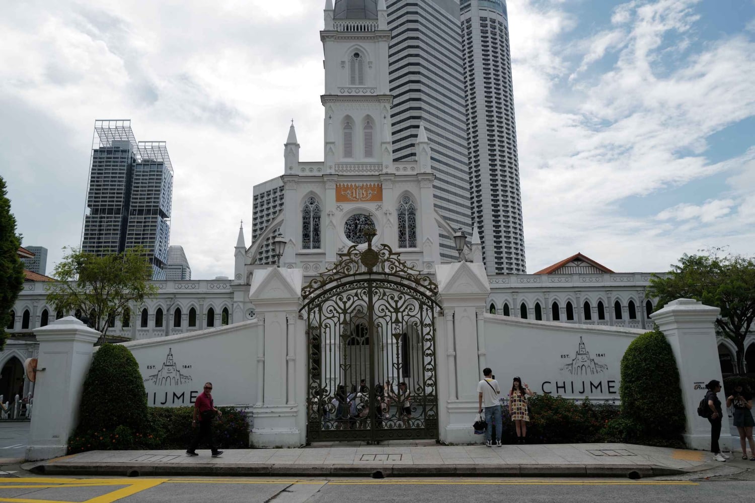 Singapore på kvällen: Civic District och Clarke Quay Walk