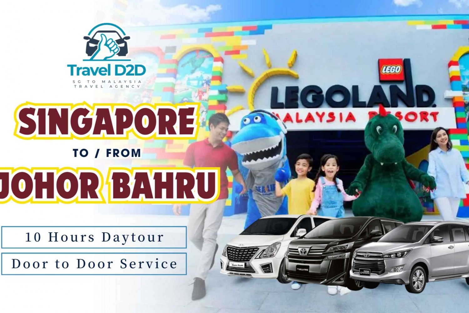 Singapore Changi Airport (SIN) to Legoland Malaysia Daytour