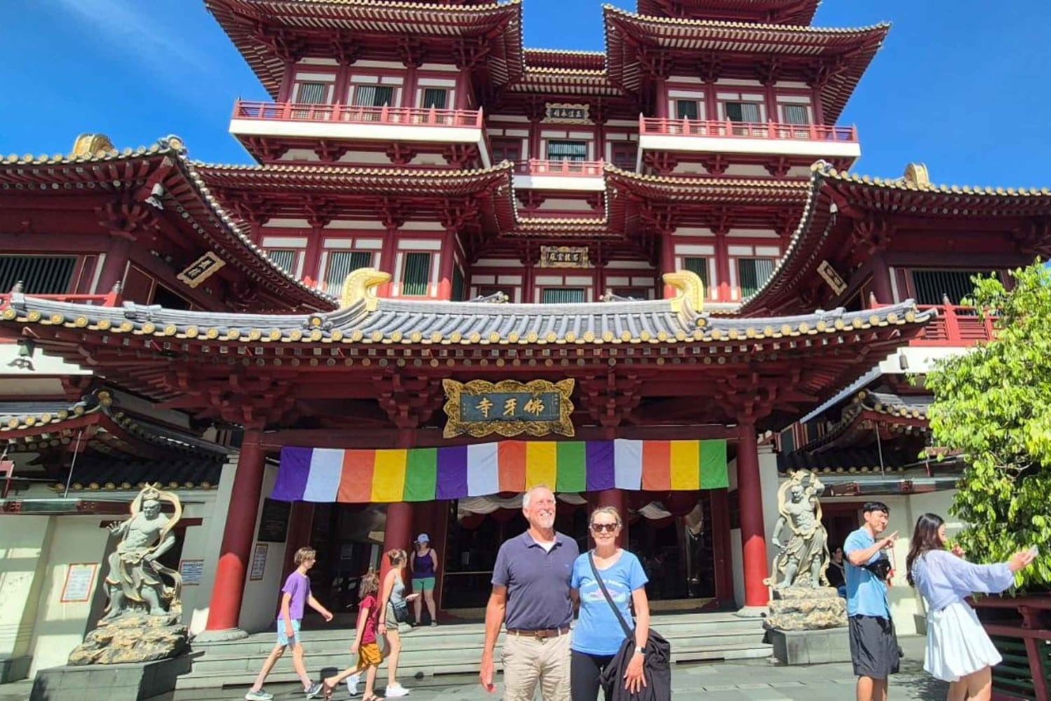 Singapore: wandeltour door Chinatown, Civic District en Marina Bay