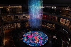 Tela di luce digitale di teamLab a Marina Bay Sands