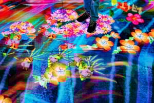 Tela di luce digitale di teamLab a Marina Bay Sands