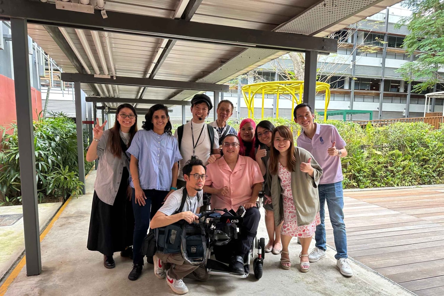 Singapur: Enabling Village Guided Tour von Menschen mit Behinderung mit Getränken