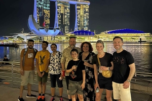 Cingapura: Excursão a pé noturna pela Marina Bay