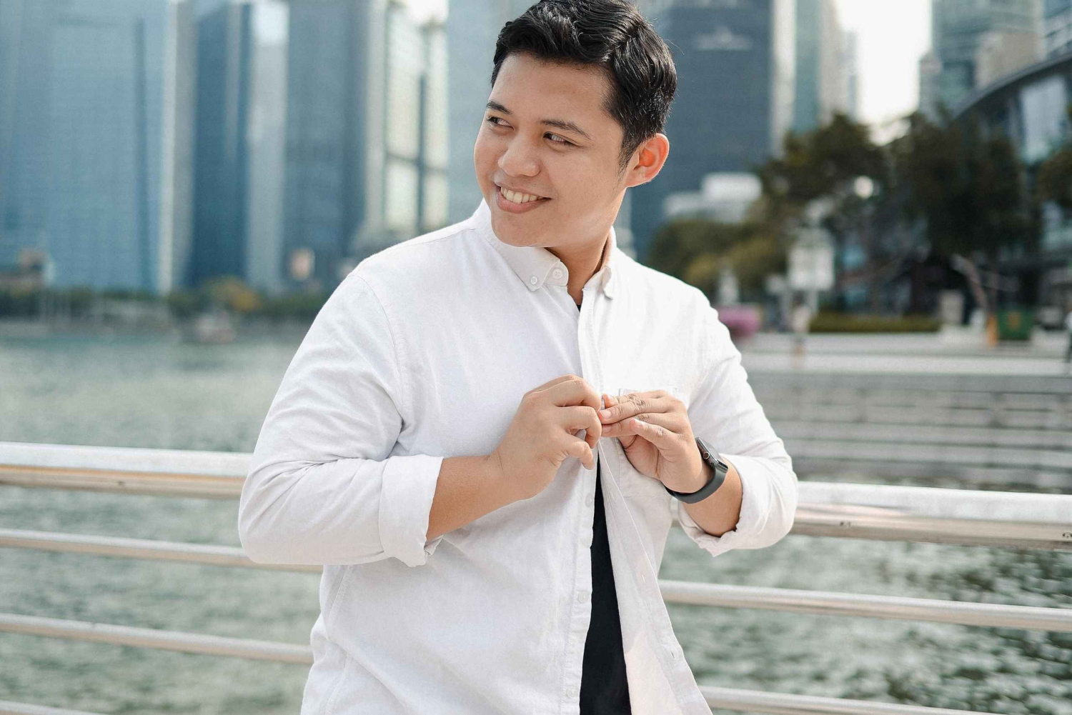 Singapore: Professionele fotoshoot in het Merlion Park