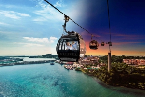 Singapore efter mörkrets inbrott: Sentosa-tur i liten grupp med linbana