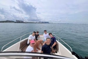 Excursion en hors-bord « Frissons et détente dans les îles du sud de Singapour »
