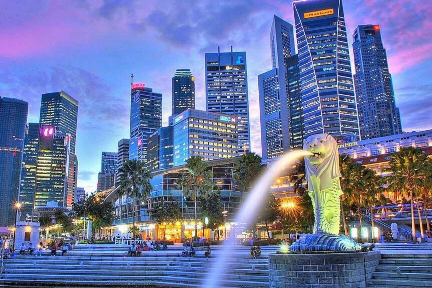 Singapore: Sunset River Cruise and Light Shows Tour