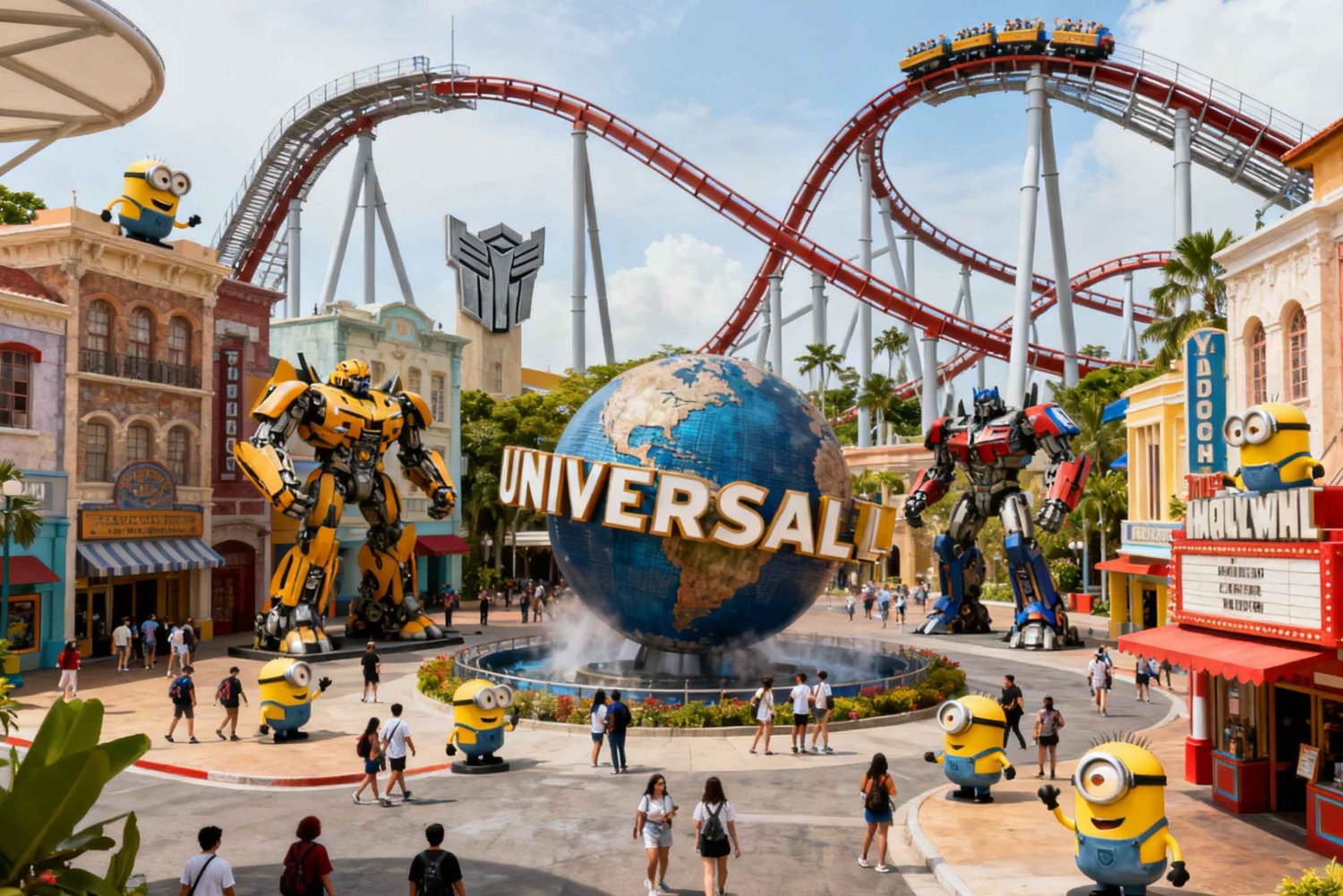 Singapore: Inträde till Universal Studios med privat transfer