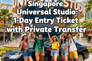 Singapore: Inträde till Universal Studios med privat transfer