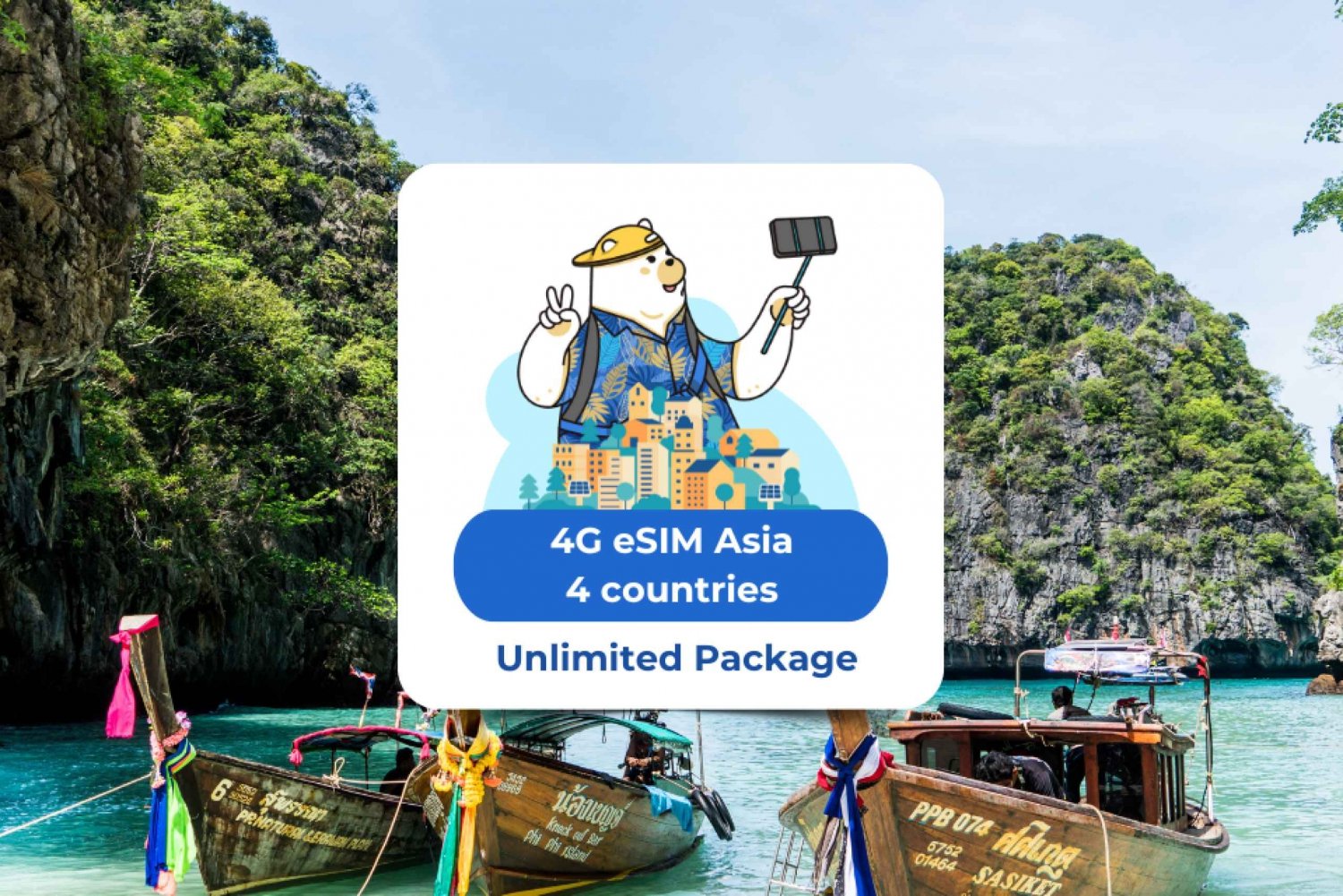 Southest Asia: eSIM Mobile Data Plan (4 countries)