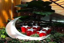 National Day Installation at Singapore Airport