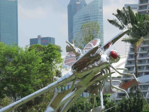 Artwork, Dragonfly lake at Gardens by the Bay