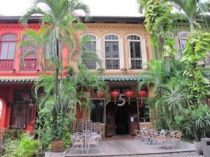Colorful Shophouses near Orchard Road