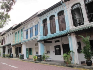 Colorful Shophouses near Orchard Road