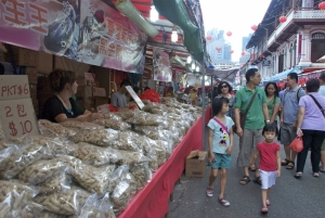 Festive Street Bazaar in Chinatown during CNY