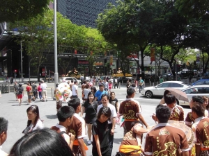 Street life on Orchard Rd