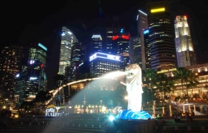 The Merlion and the Central Business District