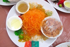 Yu Sheng Eaten during Chinese New Year