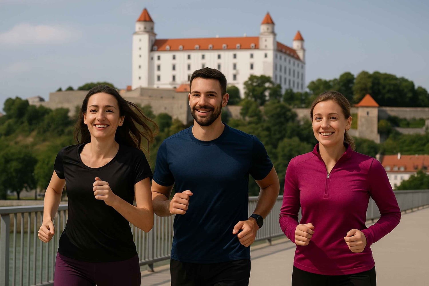 Bratislava: Lauftour mit Blick auf Altstadt und Burg