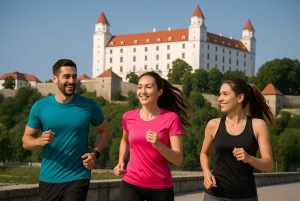 Bratislava: Lauftour mit Blick auf Altstadt und Burg