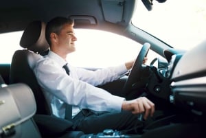 Budapest: Transfer till Prag med 2 timmars sightseeing