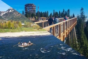 Rafting och trädtoppsvandring i Dunajec River Gorge från Krakow