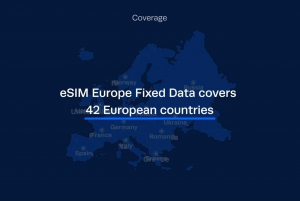 eSIM Europe Fixed Data for travelers | 1GB - 30GB