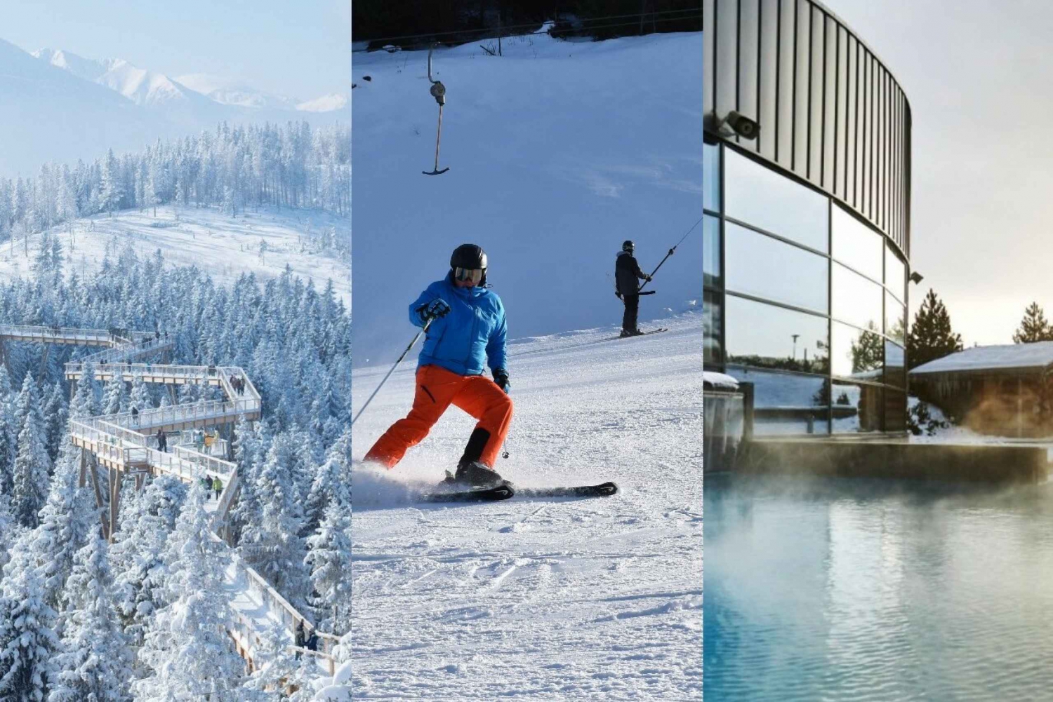 Krakovasta: Slovakia Treetop Walk, Skiing, and Thermal Bath: Slovakia Treetop Walk, Skiing, and Thermal Bath