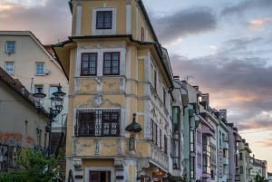 Høydepunkter i Bratislavas gamleby med slott