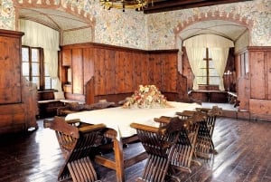 Zakopane : le château d'Orava et la cour extérieure. La beauté de la Slovaquie