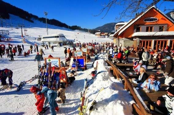 Kranjska Gora Ski resort ? Ultimate relaxing in ski bar on the edge of the slope