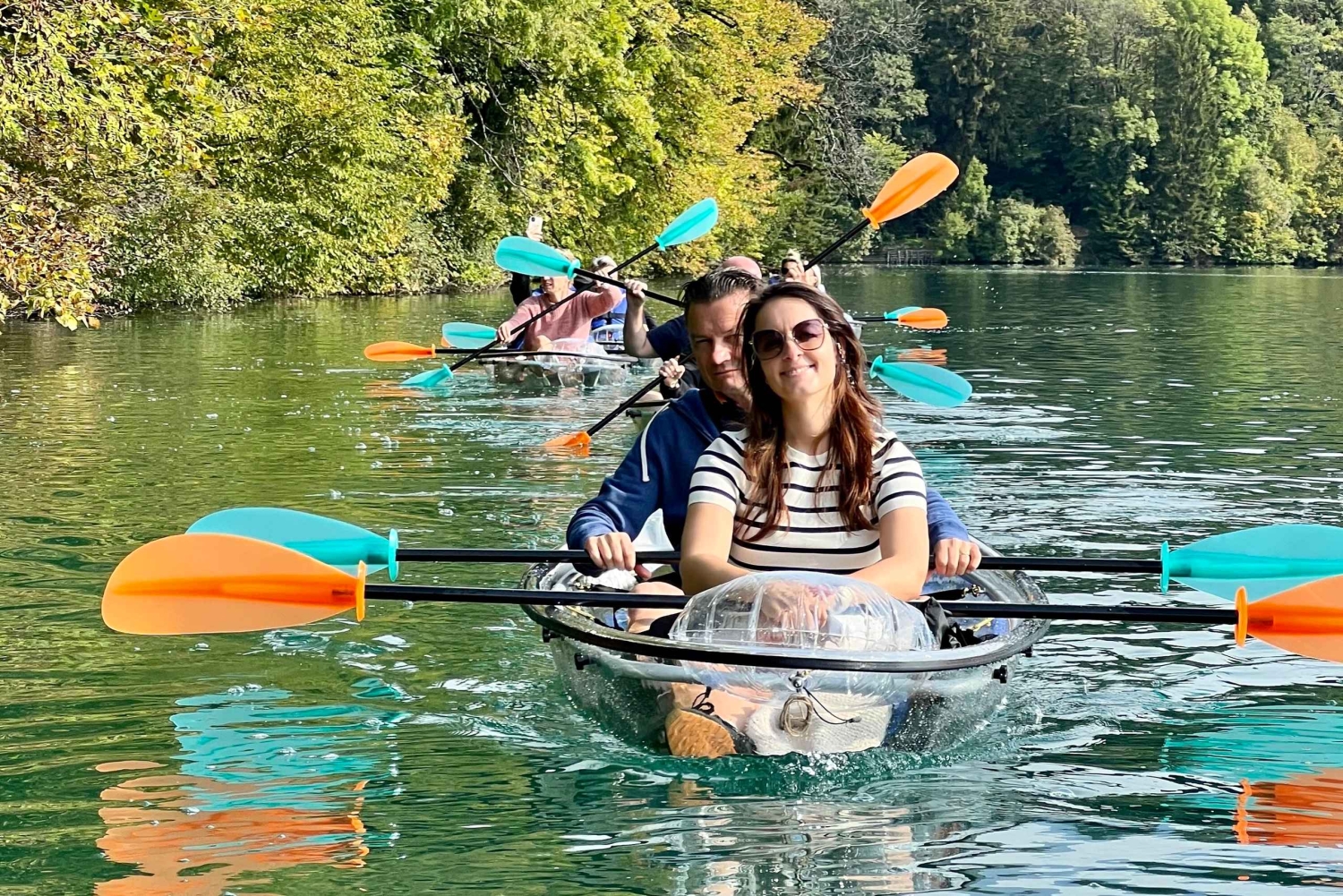 Bled: Tour guidato in un kayak trasparente