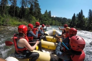 Bled-søen: Rafting på Sava-floden med afhentning på hotellet